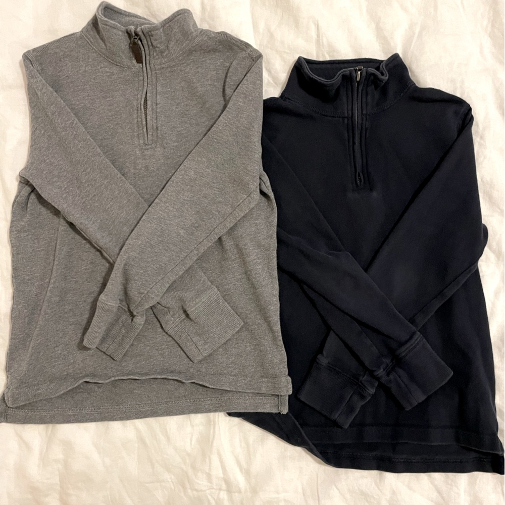 Boys J. Crew Crewcuts Quarter Zip Pullovers Sz Small
